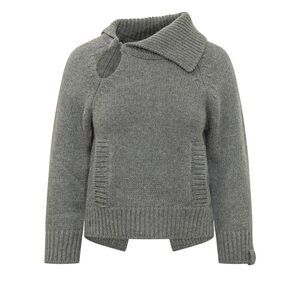 Victoria Beckham Women Maglione  In Lana Con Collo Asimmetrico